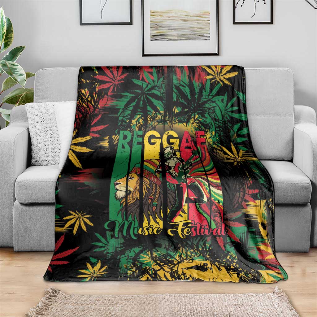 Jamaica Reggae Festival Blanket One Love Rastafari Culture - Wonder Print Shop