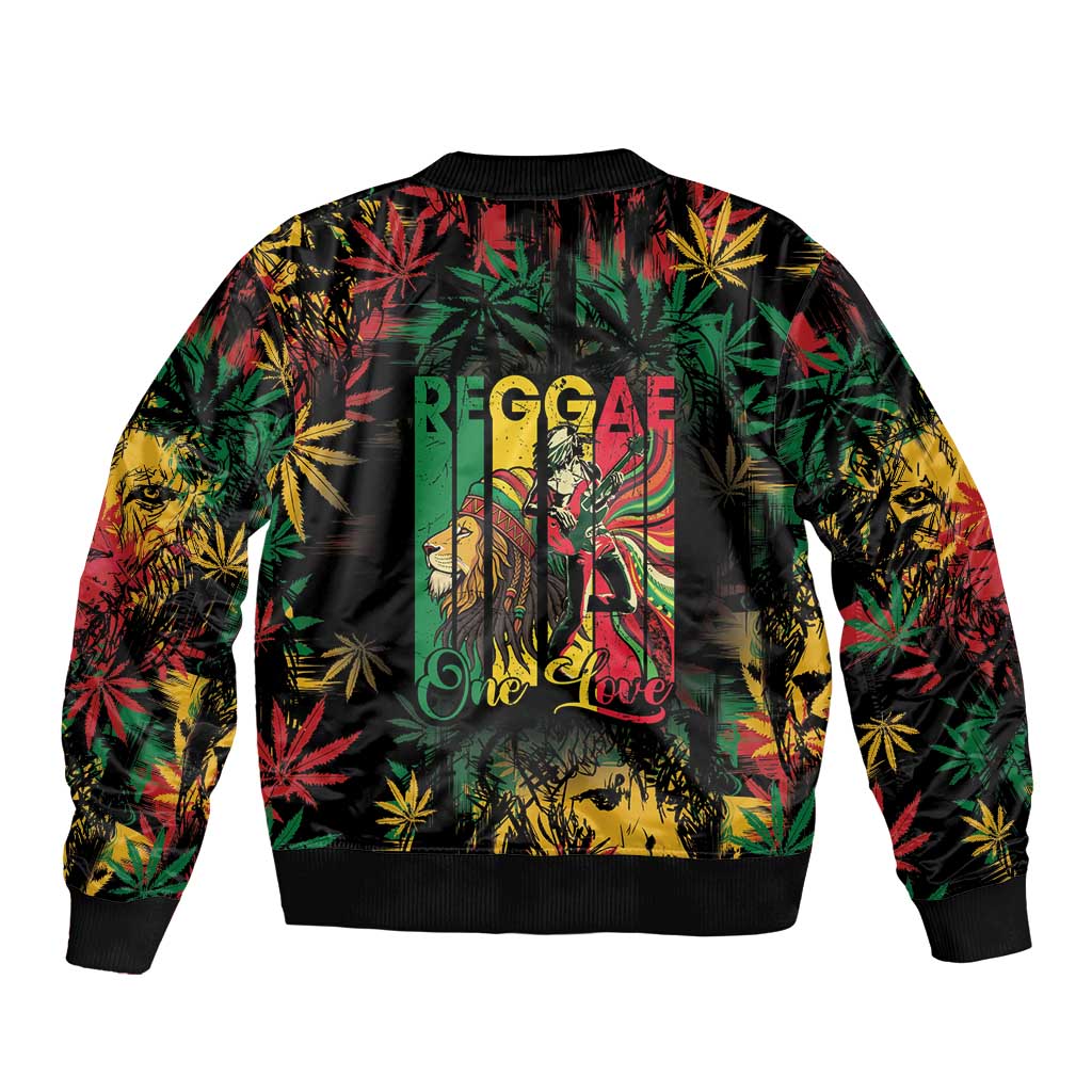 Jamaica Reggae Festival Bomber Jacket One Love Rastafari Culture - Wonder Print Shop