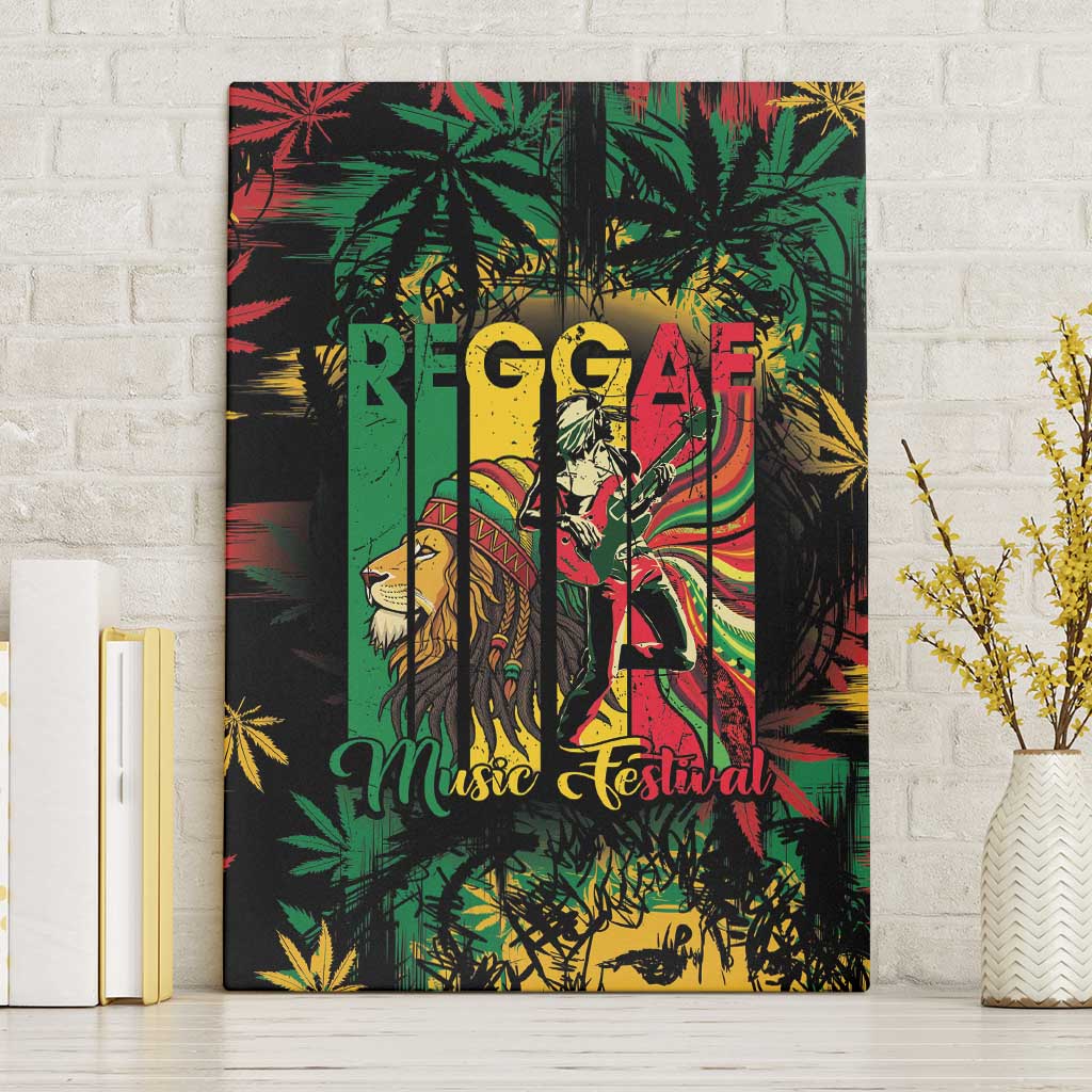 Jamaica Reggae Festival Canvas Wall Art One Love Rastafari Culture - Wonder Print Shop