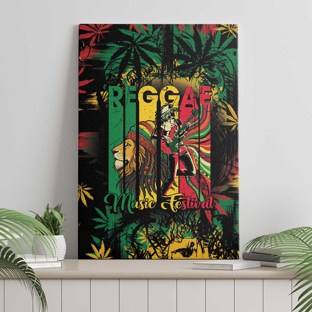 Jamaica Reggae Festival Canvas Wall Art One Love Rastafari Culture - Wonder Print Shop