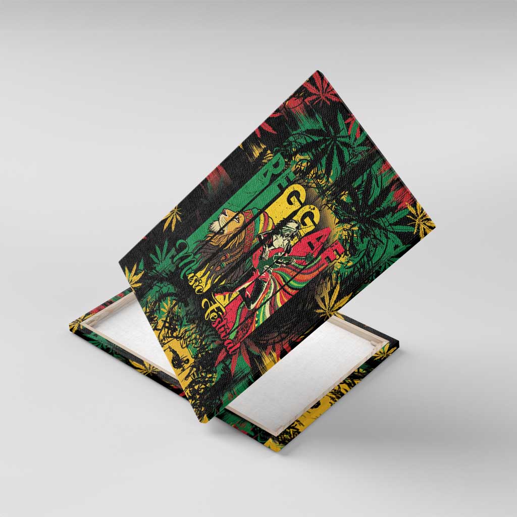 Jamaica Reggae Festival Canvas Wall Art One Love Rastafari Culture - Wonder Print Shop