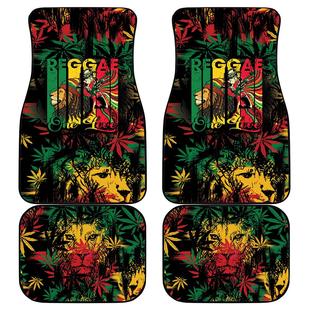 Jamaica Reggae Festival Car Mats One Love Rastafari Culture - Wonder Print Shop