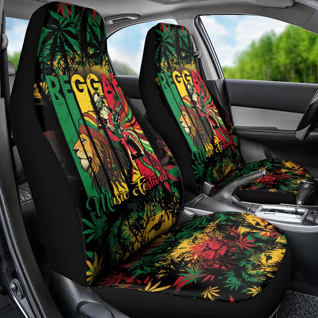 Jamaica Reggae Festival Car Seat Cover One Love Rastafari Culture - Wonder Print Shop