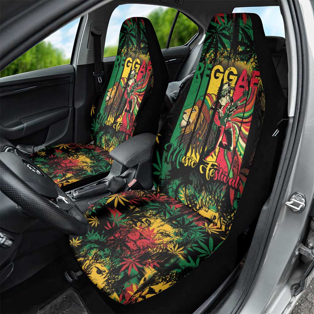 Jamaica Reggae Festival Car Seat Cover One Love Rastafari Culture - Wonder Print Shop