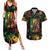 Jamaica Reggae Festival Couples Matching Summer Maxi Dress and Hawaiian Shirt One Love Rastafari Culture - Wonder Print Shop