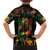 Jamaica Reggae Festival Family Matching Off The Shoulder Long Sleeve Dress and Hawaiian Shirt One Love Rastafari Culture - Wonder Print Shop