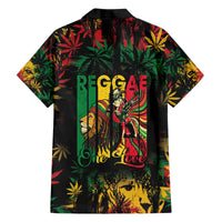Jamaica Reggae Festival Family Matching Off The Shoulder Long Sleeve Dress and Hawaiian Shirt One Love Rastafari Culture - Wonder Print Shop