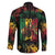 Jamaica Reggae Festival Family Matching Off The Shoulder Long Sleeve Dress and Hawaiian Shirt One Love Rastafari Culture - Wonder Print Shop