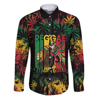 Jamaica Reggae Festival Family Matching Off Shoulder Short Dress and Hawaiian Shirt One Love Rastafari Culture - Wonder Print Shop