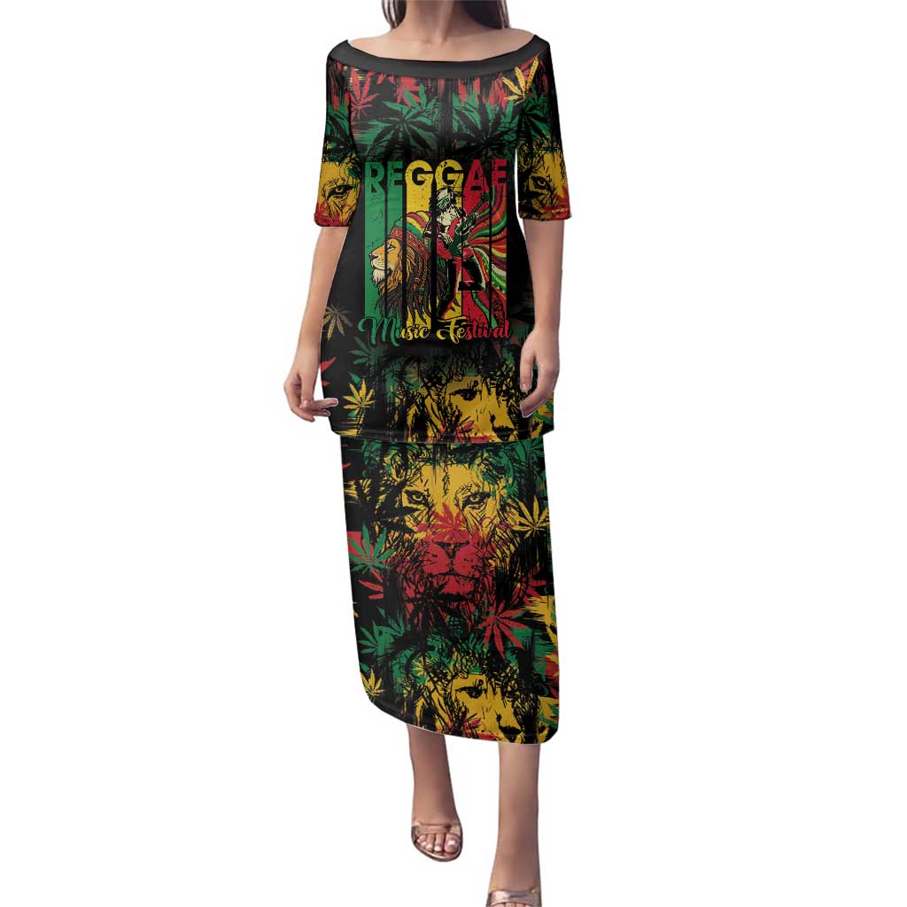 Jamaica Reggae Festival Family Matching Puletasi and Hawaiian Shirt One Love Rastafari Culture - Wonder Print Shop