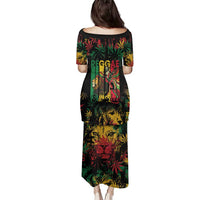 Jamaica Reggae Festival Family Matching Puletasi and Hawaiian Shirt One Love Rastafari Culture - Wonder Print Shop