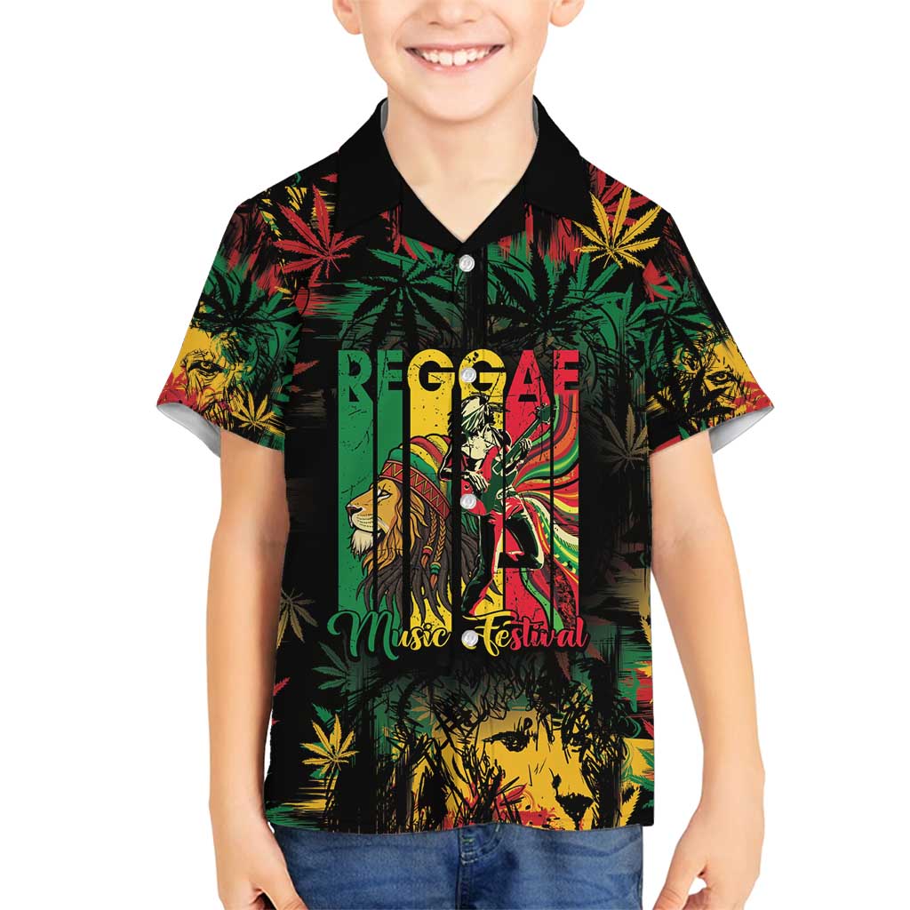 Jamaica Reggae Festival Family Matching Puletasi and Hawaiian Shirt One Love Rastafari Culture - Wonder Print Shop
