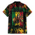 Jamaica Reggae Festival Family Matching Short Sleeve Bodycon Dress and Hawaiian Shirt One Love Rastafari Culture - Wonder Print Shop