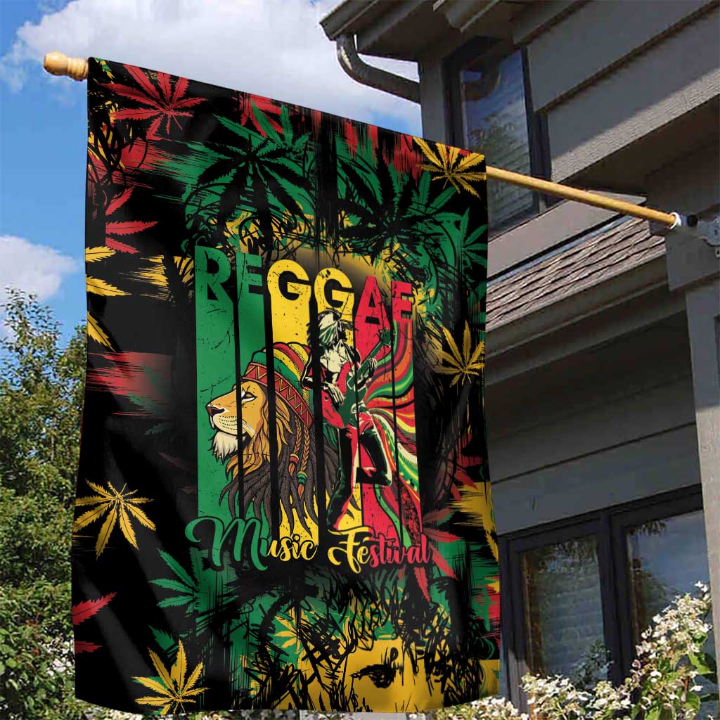 Jamaica Reggae Festival Garden Flag One Love Rastafari Culture - Wonder Print Shop