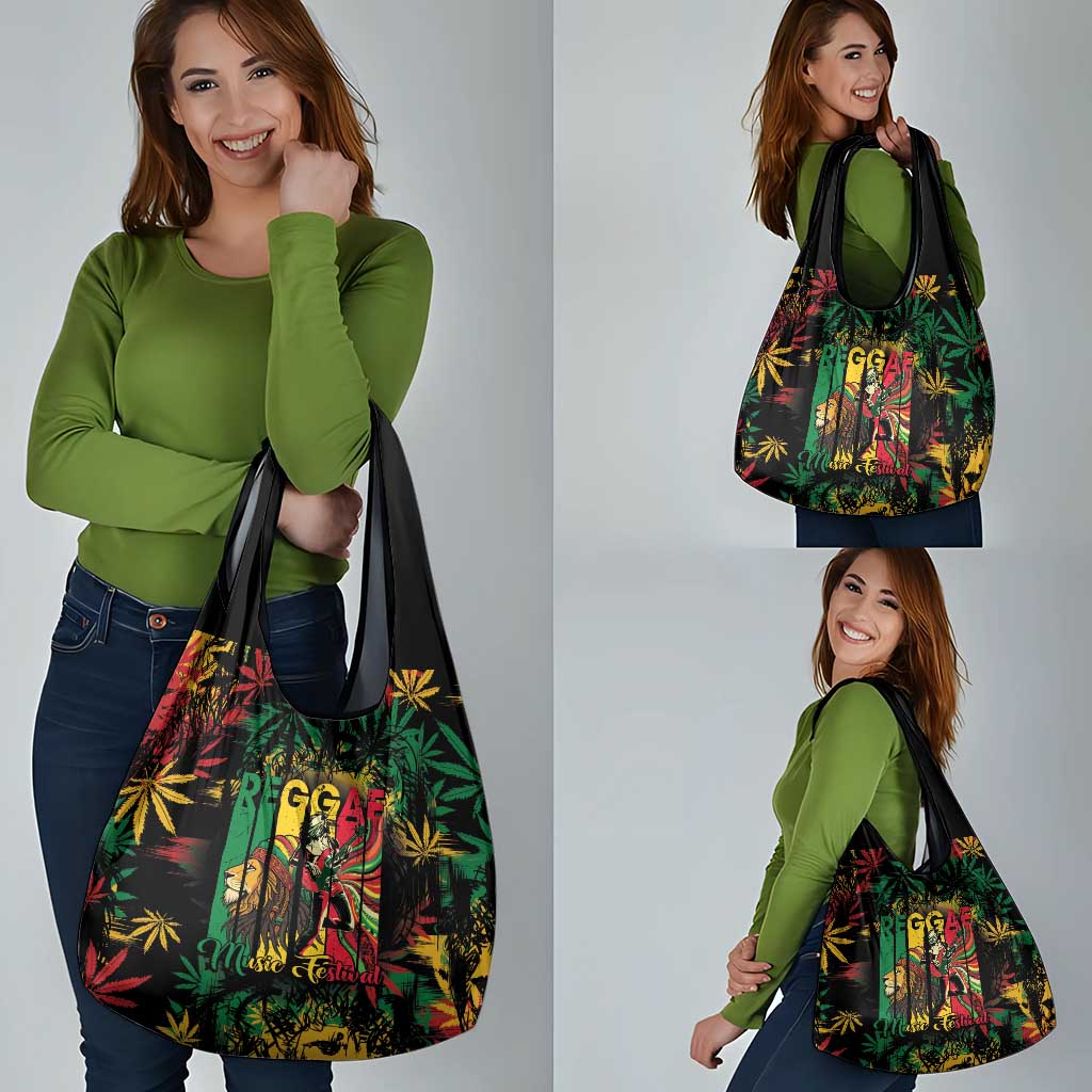 Jamaica Reggae Festival Grocery Bag One Love Rastafari Culture - Wonder Print Shop