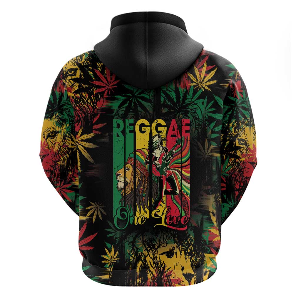 Jamaica Reggae Festival Hoodie One Love Rastafari Culture - Wonder Print Shop