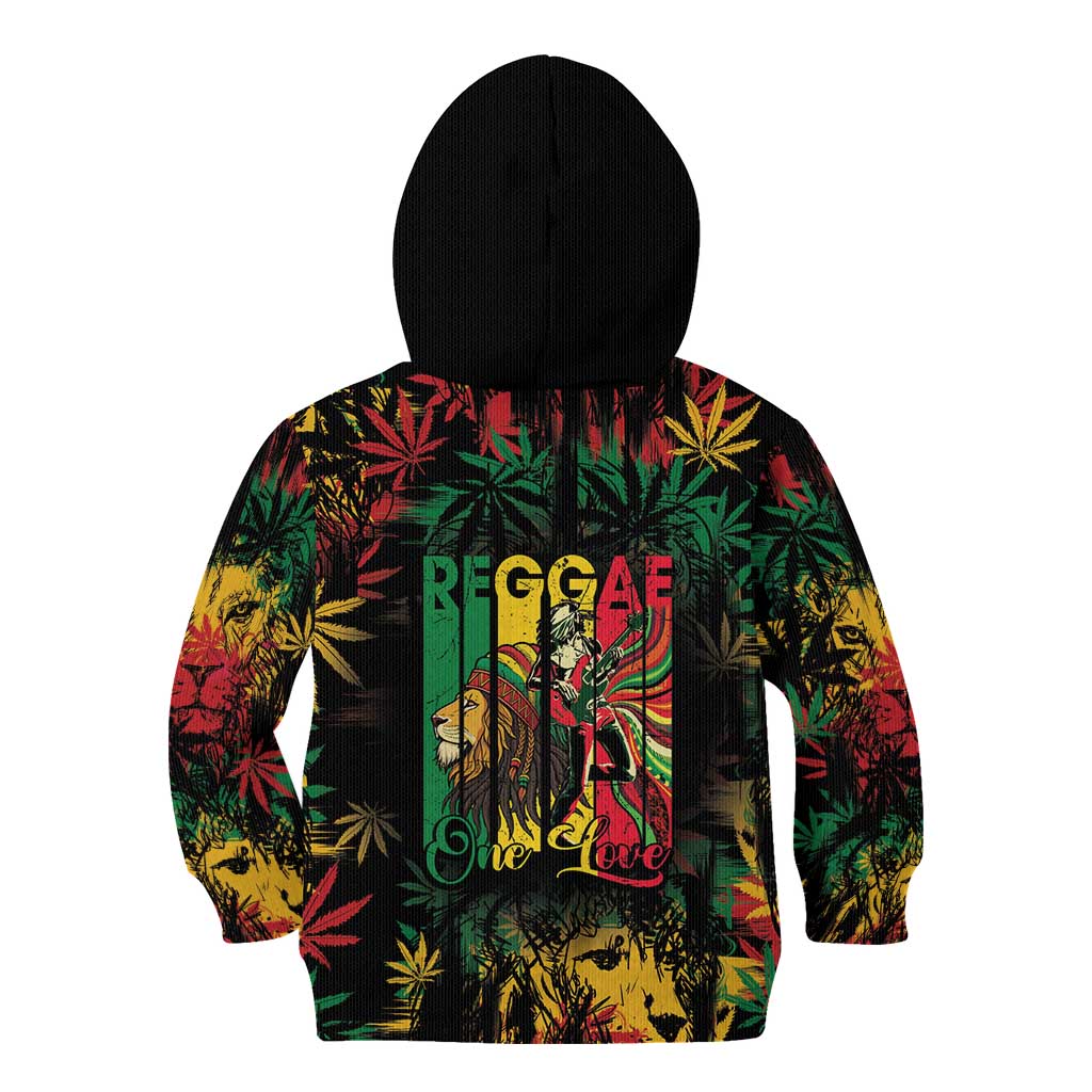 Jamaica Reggae Festival Kid Hoodie One Love Rastafari Culture - Wonder Print Shop