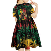 Jamaica Reggae Festival Kid Short Sleeve Dress One Love Rastafari Culture - Wonder Print Shop