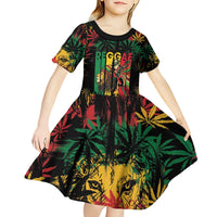 Jamaica Reggae Festival Kid Short Sleeve Dress One Love Rastafari Culture - Wonder Print Shop