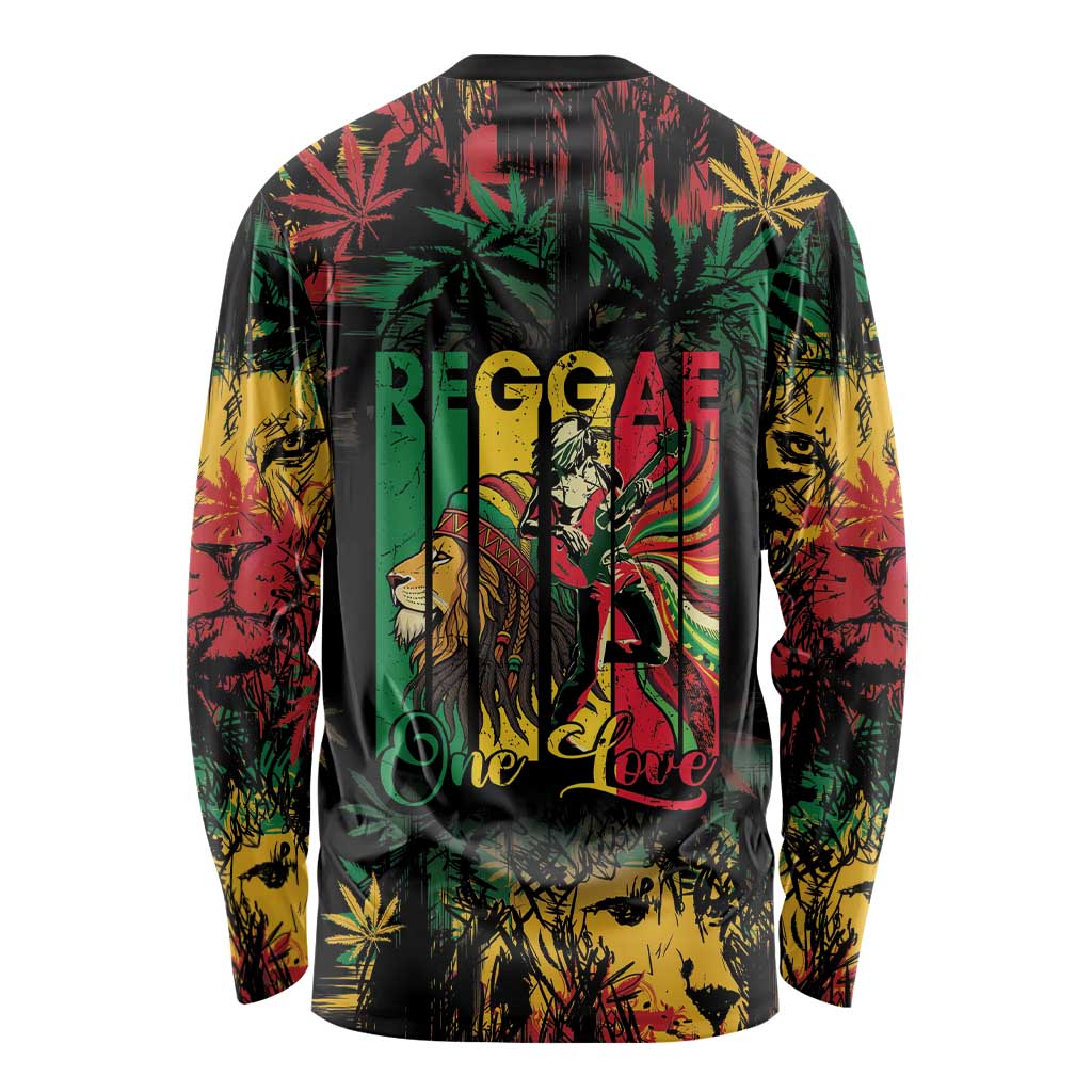 Jamaica Reggae Festival Long Sleeve Shirt One Love Rastafari Culture - Wonder Print Shop