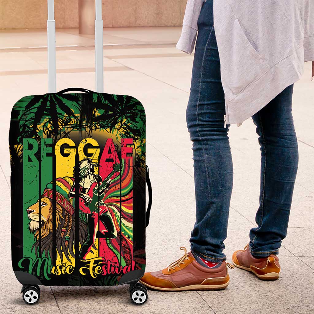 Jamaica Reggae Festival Luggage Cover One Love Rastafari Culture - Wonder Print Shop