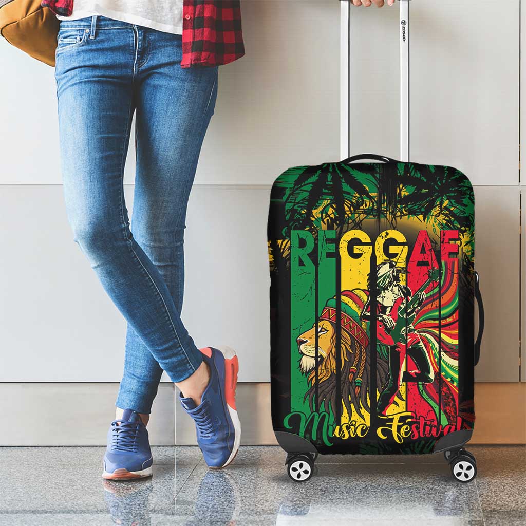 Jamaica Reggae Festival Luggage Cover One Love Rastafari Culture - Wonder Print Shop