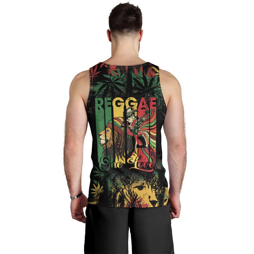 Jamaica Reggae Festival Men Tank Top One Love Rastafari Culture - Wonder Print Shop