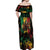 Jamaica Reggae Festival Off Shoulder Maxi Dress One Love Rastafari Culture - Wonder Print Shop