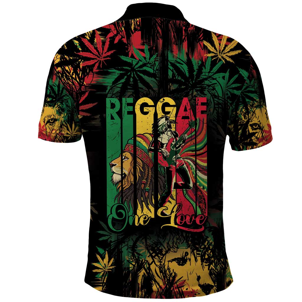 Jamaica Reggae Festival Polo Shirt One Love Rastafari Culture - Wonder Print Shop