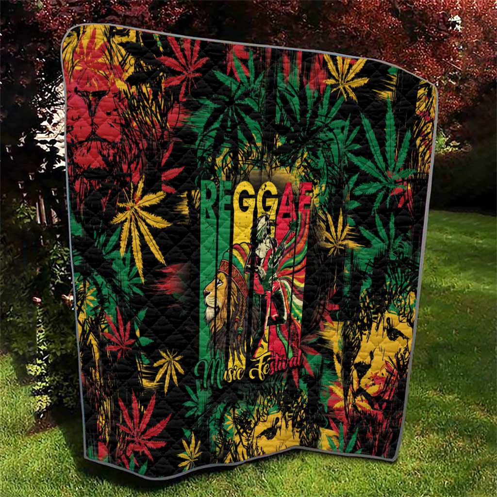 Jamaica Reggae Festival Quilt One Love Rastafari Culture - Wonder Print Shop