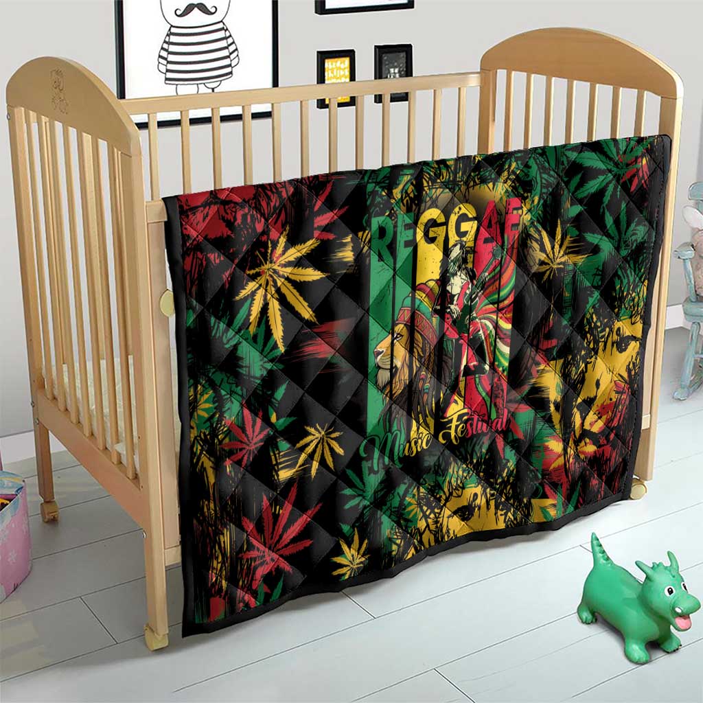 Jamaica Reggae Festival Quilt One Love Rastafari Culture - Wonder Print Shop
