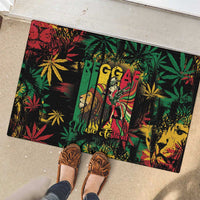 Jamaica Reggae Festival Rubber Doormat One Love Rastafari Culture - Wonder Print Shop