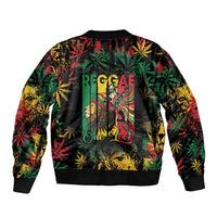 Jamaica Reggae Festival Sleeve Zip Bomber Jacket One Love Rastafari Culture - Wonder Print Shop