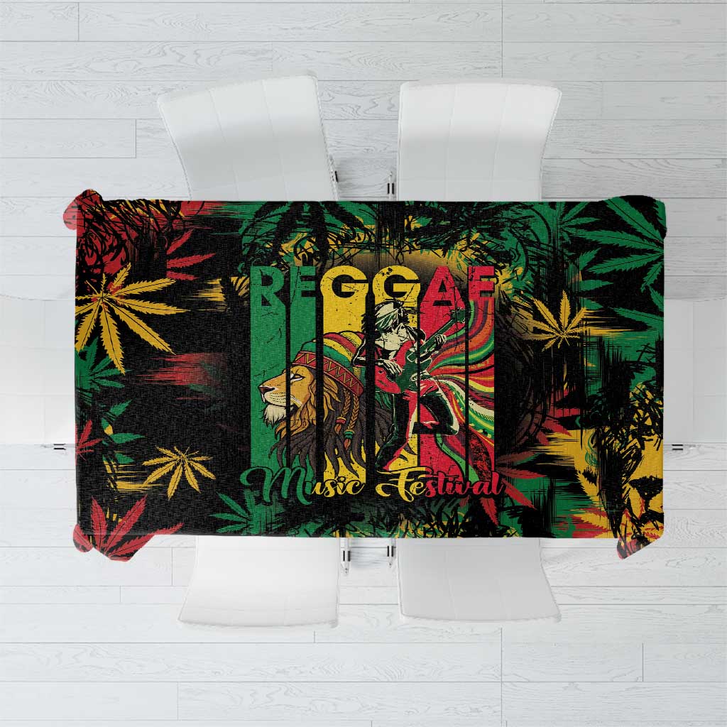 Jamaica Reggae Festival Tablecloth One Love Rastafari Culture - Wonder Print Shop