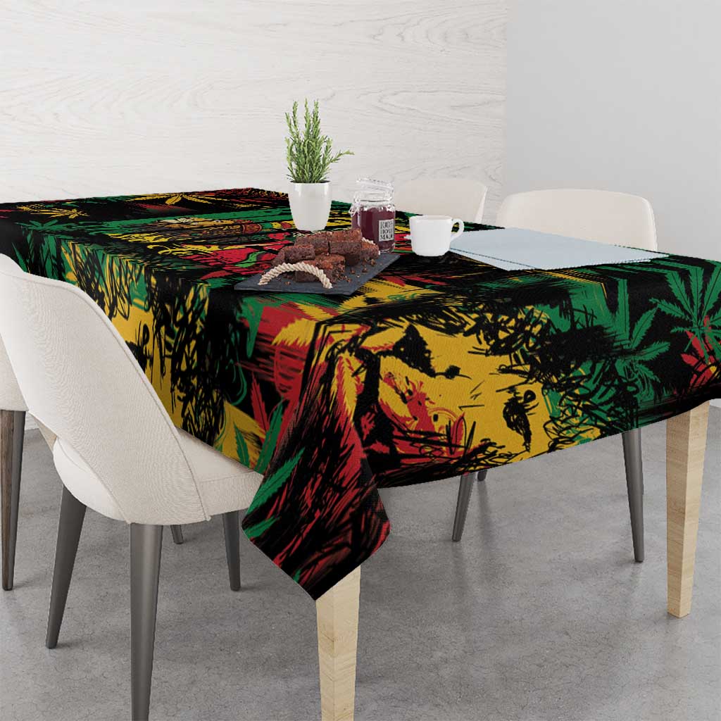 Jamaica Reggae Festival Tablecloth One Love Rastafari Culture - Wonder Print Shop