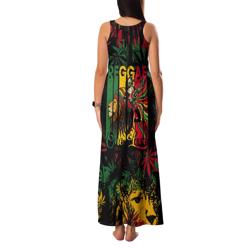 Jamaica Reggae Festival Tank Maxi Dress One Love Rastafari Culture - Wonder Print Shop