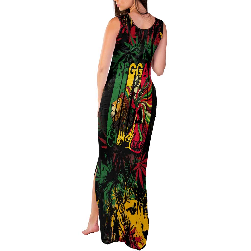 Jamaica Reggae Festival Tank Maxi Dress One Love Rastafari Culture - Wonder Print Shop