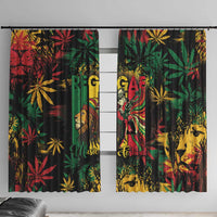 Jamaica Reggae Festival Window Curtain One Love Rastafari Culture - Wonder Print Shop