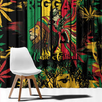 Jamaica Reggae Festival Window Curtain One Love Rastafari Culture - Wonder Print Shop