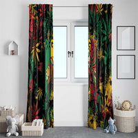 Jamaica Reggae Festival Window Curtain One Love Rastafari Culture - Wonder Print Shop