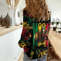 Jamaica Reggae Festival Women Casual Shirt One Love Rastafari Culture - Wonder Print Shop