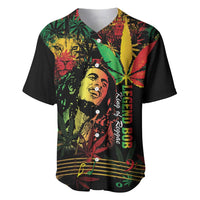 King Of Reggae Legend Bob Baseball Jersey Rasta Cannabis - Wonder Print Shop