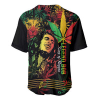 King Of Reggae Legend Bob Baseball Jersey Rasta Cannabis - Wonder Print Shop