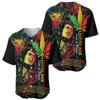 King Of Reggae Legend Bob Baseball Jersey Rasta Cannabis - Wonder Print Shop