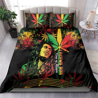King Of Reggae Legend Bob Bedding Set Rasta Cannabis - Wonder Print Shop