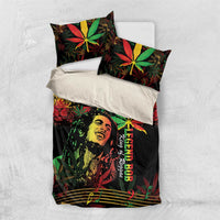 King Of Reggae Legend Bob Bedding Set Rasta Cannabis - Wonder Print Shop