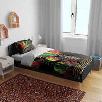 King Of Reggae Legend Bob Bedding Set Rasta Cannabis - Wonder Print Shop