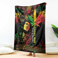 King Of Reggae Legend Bob Blanket Rasta Cannabis - Wonder Print Shop