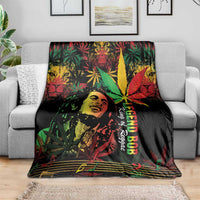 King Of Reggae Legend Bob Blanket Rasta Cannabis - Wonder Print Shop
