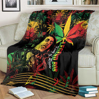 King Of Reggae Legend Bob Blanket Rasta Cannabis - Wonder Print Shop